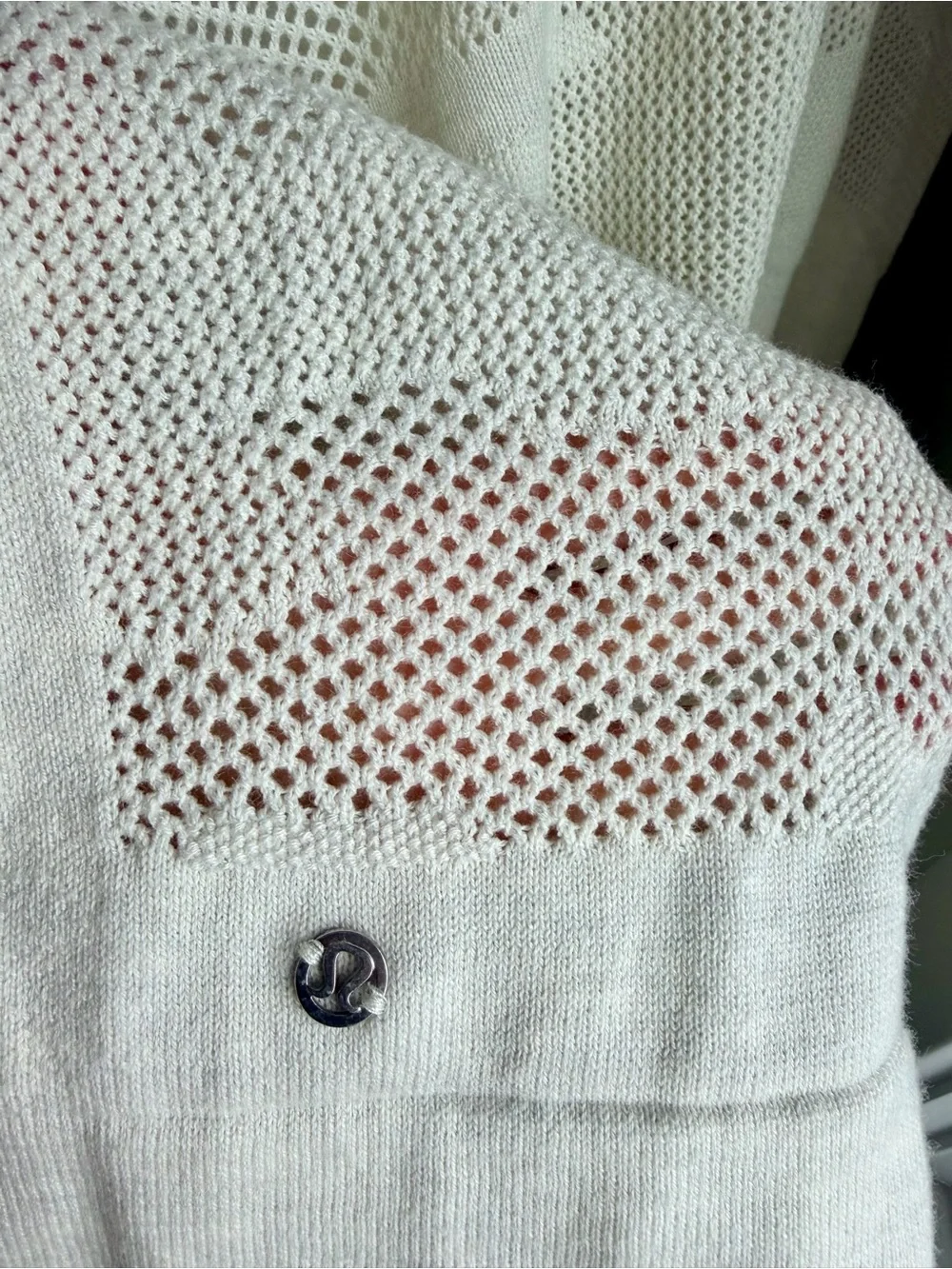 Lululemon Find Your Light Wrap Heathered Light Ivory OS Cotton Silk Blend